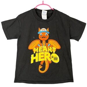 Pokemon Kids Heart Challenge Delta Pro Weight Youth Black Graphic T-Shirt Size S